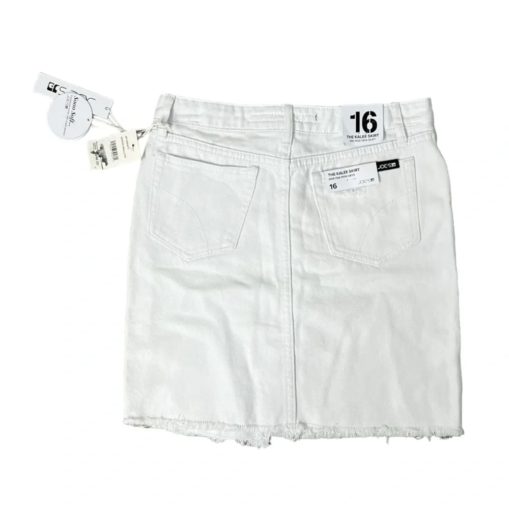 Joe's Marshmallow The Kalee Mid Rise Mini Skirt - Size 16